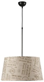 ONLI - Csillár zsinóron MAIDA 1xE27/15W/230V átm. 50 cm barna