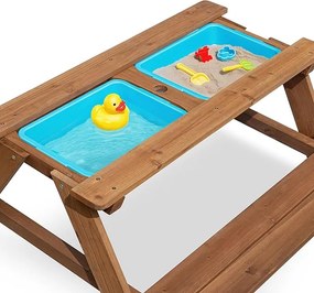 Gyermek kerti pad játékasztallal PLAYLAND 88x88x51 cm