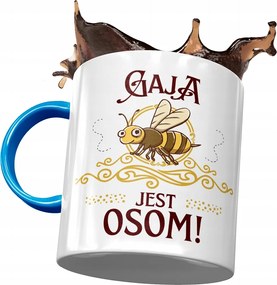 Kék Bögre Gaia Feleség Barátnő Ajándék Nyomtatott Fotóval