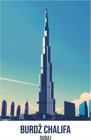 Poszter 39,5x55cm Burj Khalifa