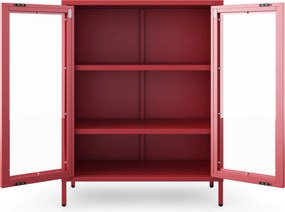 Vitrin GINA, 800 x 1015 x 400 mm, Modern: piros