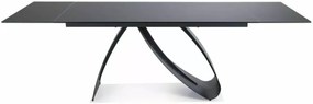 Diuna bővíthető étkezőasztal fekete 160-240 cm