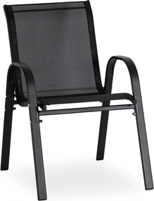 MINNESOTA kerti bútor szett fekete