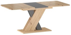Exel étkezőasztal, artisan tölgy / antracit