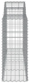 15 db íves horganyzott vas gabion kosár 200x50x100/120 cm