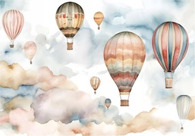 Fotótapéta Léggömbök Gyerekeknek Felhők Égbolt 254x184