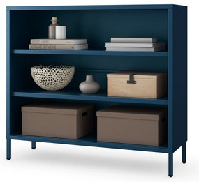 Alacsony polcos szekrény LUCA , 1000 x 900 x 350 mm, Modern: sötétkék