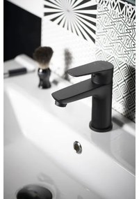 Aqualine - Mosdócsap LOTTA matt fekete