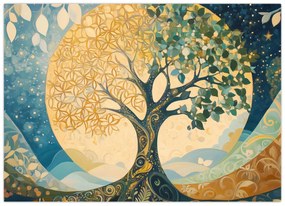 Kép – Életfa a holdban (70x50 cm)