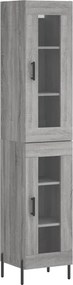 vidaXL szürke sonoma szerelt fa magasszekrény 34,5 x 34 x 180 cm