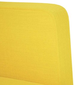 világossárga szövet kanapészék karfás szék 53 cm