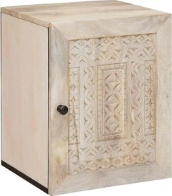 vidaXL Fürdőszoba Székény tárolóval Fehér 38 x 33 x 48 cm Faanyag