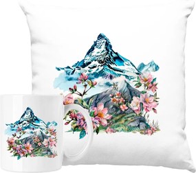 Bögre szett Hegyi párna Sakura cseresznyevirág Ajándék ötlet