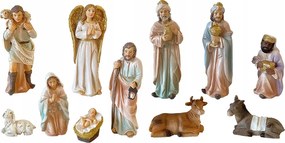 Karácsonyi Betlehem Figura Szett 11 Részes 11CM Magas