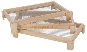 Háromszintes virág és gyógynövény szárító tálca