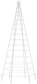 hideg fehér LED karácsonyfa zászlórúdra 200 LED 180 cm