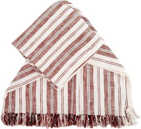 Terrakotta színű pamut takaró 150x200 cm Indira – Tiseco Home Studio