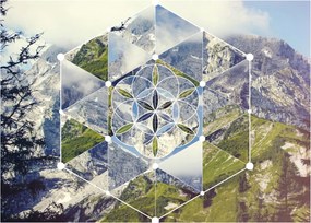 Kép - Geometriai ábra (70x50 cm)