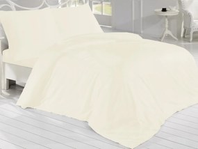 Francia szatén ágyneműhuzat 240x200, 70x90 cm krémszínű