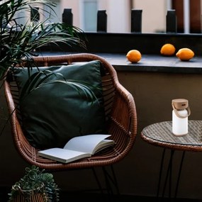 Rabalux 77143- LED Dimmelhető újratölthető érintős kültéri asztali lámpa FUNES LED/3W/5V IP44 barna