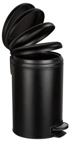 Leman Easy Close fekete szemetes, 12 l - Wenko