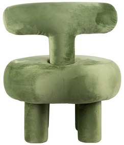 Világoszöld bársony fotel Abrazo – Leitmotiv