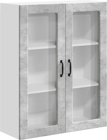 vidaXL Fali konyhaszekrény Beton Szürke 80 x 31 x 100 cm Faanyag