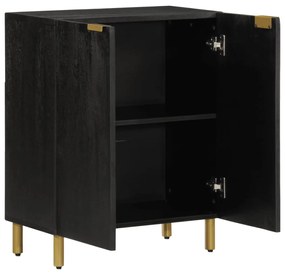 fekete szerelt fa komód 60 x 33 x 75 cm