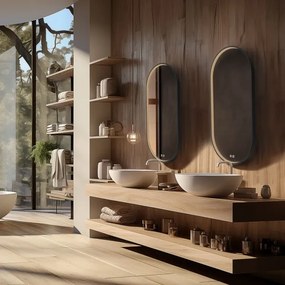 NIMCO ZPC 32002LVX-90-LED Háttérvilágítással ellátott fürdőszobai tükör 3000-6500K 80x40 cm IP44