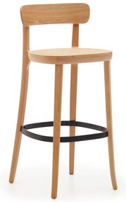 Natúr színű bárszék kőrisfa dekorral 99 cm Romane – Kave Home