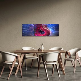 Kép - Az univerzum energiája (órával) (90x30 cm)