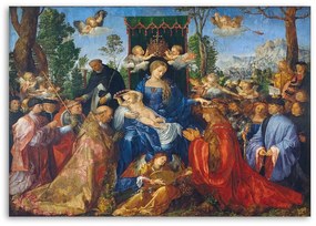 Gario Vászonkép Rózsafüzér ünnepe - Albrecht Dürer, reprodukció Méret: 120 x 80 cm