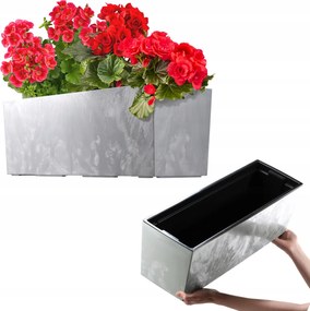 Virágtartó 56cm Fedő Erkélydoboz Betéttel