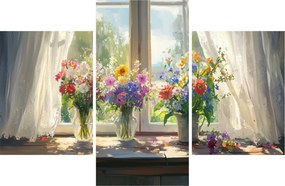 Kép - Csokor az ablaknál (90x60 cm)