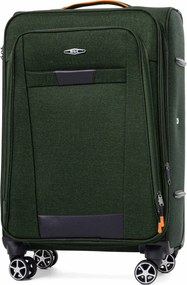 Zöld textil kabinbőrönd „Navigator” - méret M