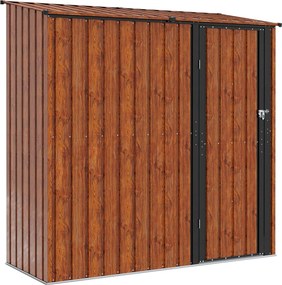 vidaXL Kertiszerszámos házak Barna 203 x 85,5 x 200 cm Fém