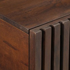 barna tömör mangófa dohányzóasztal 80 x 51 x 40 cm