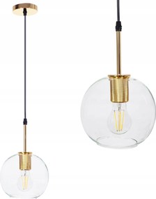 Függő lámpa üveg arany gömb APP1177-1CP E27