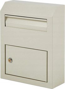 Postaládák, Falra Szerelhető Postaláda Kültérre, 30.5*11*38CM, Kulcsos, Fehér