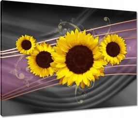 Vászonkép 80x60 Napraforgók