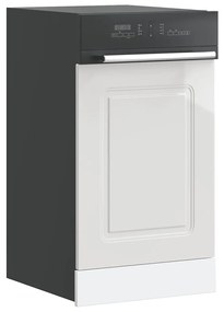 Mosogatógép panel Kalmar magasfényű fehér 45x1,5x67 cm