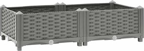 vidaXL polipropilén magaságyás 80 x 40 x 23 cm
