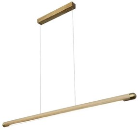 LED Csillár zsinóron LED/22W/230V 4000K 120 cm kőris/tömör fa