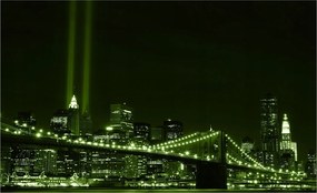 Fotótapéta Brooklyn híd New York éjszaka vinil 208x146 +ragasztó