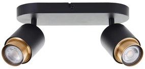 Brilliant - LED spotlámpa COVELO 2xGU10/5W/230V fekete/arany