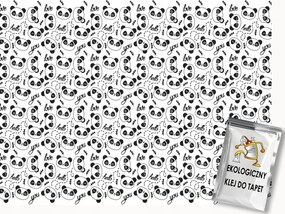 Fotótapéta Flizelina Gyerekek Panda Mackó Felirat Hello Love You B&amp;w 350x250 ragasztó