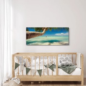 Kép - Tiszta tenger pálmafával (120x50 cm)