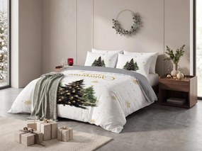 3D Mikroszálas ágyneműhuzat MERRY TREES fehér Ágyneműhuzat mérete: 2 ks 70 x 90 cm | 140 x 200 cm