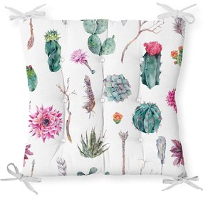 Succulent pamut keverék székpárna, 40 x 40 cm - Minimalist Cushion Covers