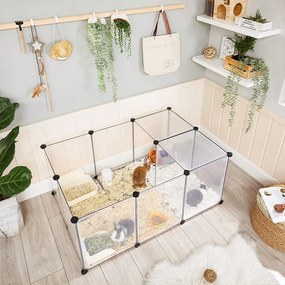Kisállat kifutó, ketrec alsó résszel, 20 panellel